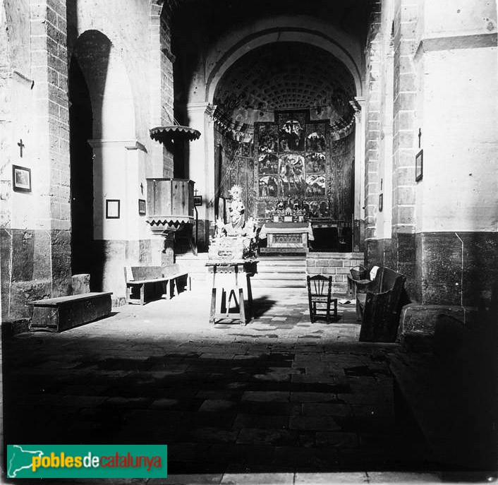 Cruïlles - Monestir de Sant Miquel de Cruïlles (Foto: Josep Salvany -Fons Salvany. Biblioteca de Catalunya-, 1917) Cruïlles - Monestir de Sant Miquel de Cruïlles