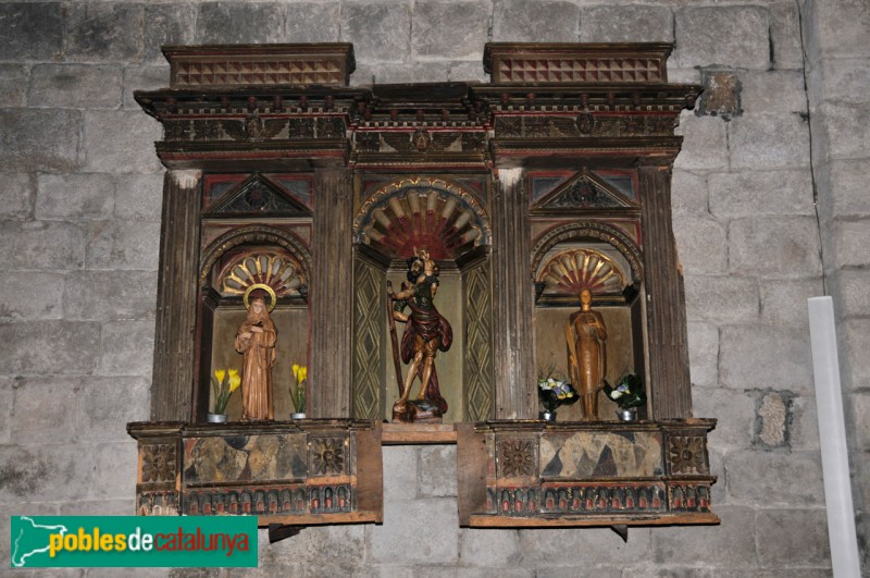 Bossòst - Església de l'Assumpció o de la Purificació. Fragment de retaule (Foto: Joan Sànchez Sabé, 2014) Bossòst - Església de l'Assumpció o de la Purificació. Fragment de retaule