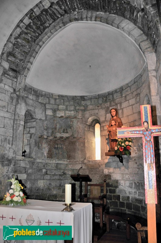 Bossòst - Església de l'Assumpció. Pintures murals a l'absis (Foto: Joan Sànchez Sabé, 2014) Bossòst - Església de l'Assumpció. Pintures murals a l'absis