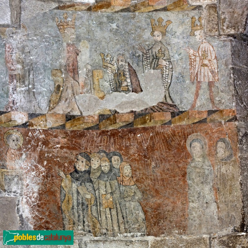 Bossòst - Església de l'Assumpció. Pintures murals a l'absis (Foto: D. Villafruela, 2010) Bossòst - Església de l'Assumpció. Pintures murals a l'absis