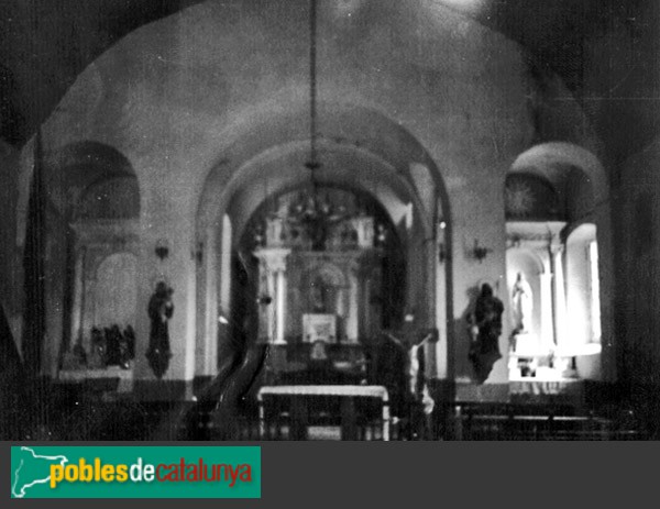 Canejan - Església de Sant Joan i Sant Cerní. Interior (Foto: Cristina Pérez Jimeno - Invarquit.Cultura.Gencat.cat -, 1982) Canejan - Església de Sant Joan i Sant Cerní. Interior