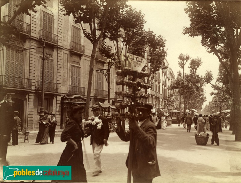 Barcelona - Palau Moja (Foto: <i>Frederic Ballell. Arxiu Fotogràfic de Barcelona</i>, 1907) Barcelona - Palau Moja