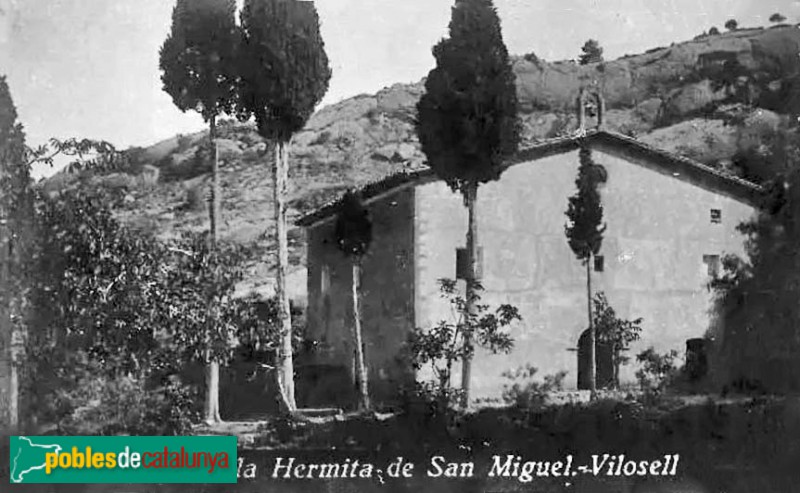 El Vilosell - Ermita de Sant Miquel de la Tosca als inicis del segle XX El Vilosell - Ermita de Sant Miquel de la Tosca als inicis del segle XX