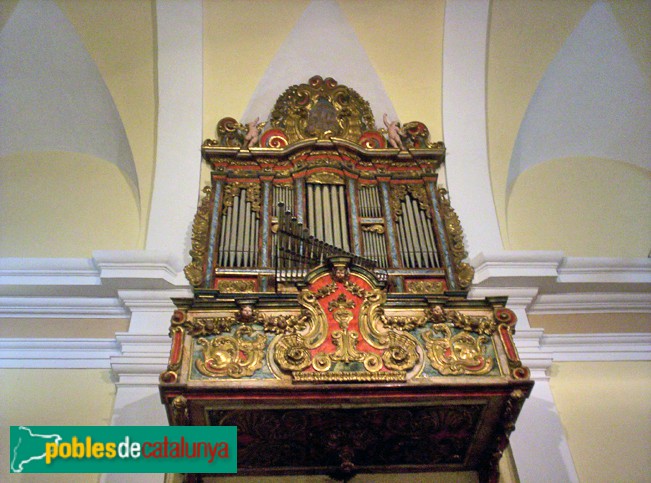 La Pobla de Cérvoles - Església de Santa Maria de la Junquera. Orgue barroc (Foto: <i>academiaorgue.com</i>) La Pobla de Cérvoles - Església de Santa Maria de la Junquera. Orgue barroc