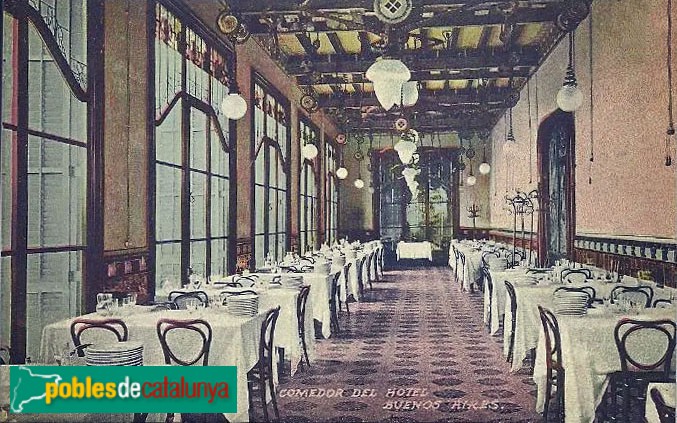 Barcelona - Antic Hotel Buenos Aires (Vallvidrera) Postal antiga