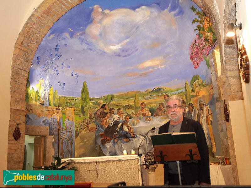 Albons - Església de Sant Cugat. Pintures i l'artista Ramon Pujolboira Albons - Església de Sant Cugat. Pintures i l'artista Ramon Pujolboira