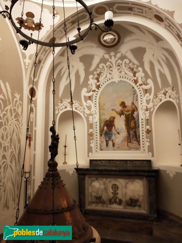 Barcelona - Església de Santa Maria de Jesús. Capella de Sant Joan Baptista (Foto: Anna Corcoll, 2021) Barcelona - Església de Santa Maria de Jesús. Capella de Sant Joan Baptista