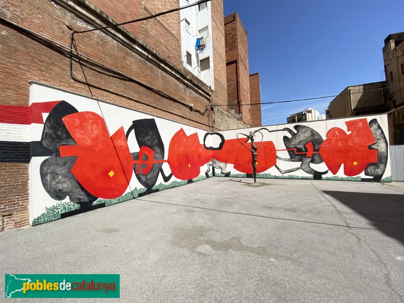 L'Hospitalet de Llobregat - Mural de la Fundació Arranz-Bravo (Foto: Albert Esteves, 2021) L'Hospitalet de Llobregat - Mural de la Fundació Arranz-Bravo