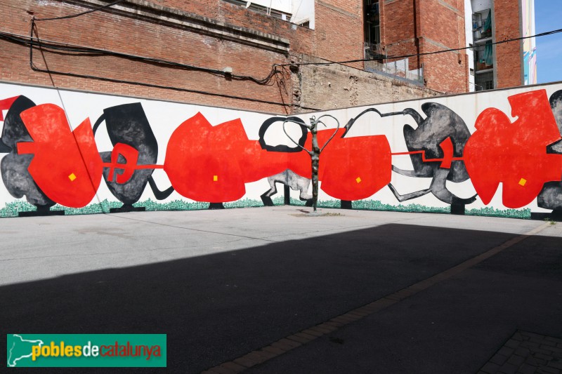 L'Hospitalet de Llobregat - Mural de la Fundació Arranz-Bravo (Foto: Albert Esteves, 2021) L'Hospitalet de Llobregat - Mural de la Fundació Arranz-Bravo