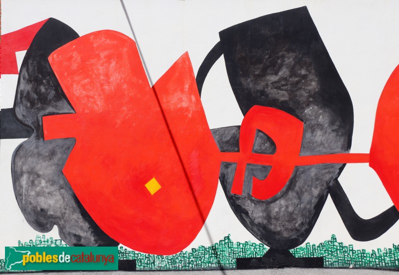 L'Hospitalet de Llobregat - Mural de la Fundació Arranz-Bravo (Foto: Albert Esteves, 2021) L'Hospitalet de Llobregat - Mural de la Fundació Arranz-Bravo