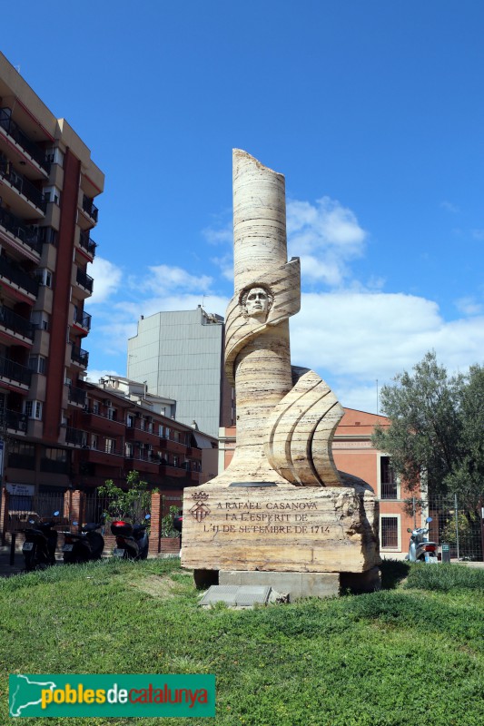 L'Hospitalet de Llobregat - Monument a Rafael Casanova (Foto: Albert Esteves, 2021) L'Hospitalet de Llobregat - Monument a Rafael Casanova