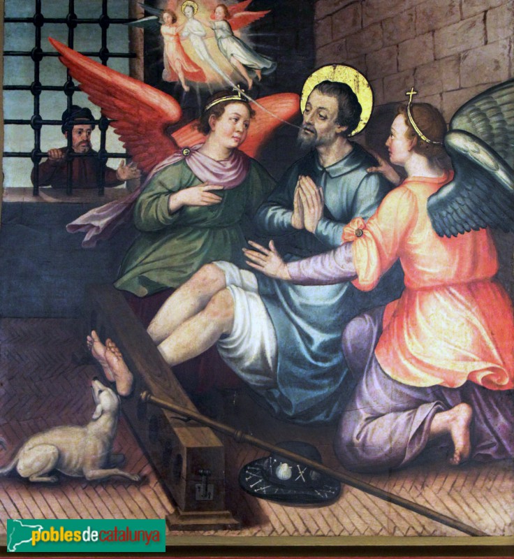 L'Hospitalet de Llobregat - Retaule de sant Roc - Mort de sant Roc L'Hospitalet de Llobregat - Retaule de sant Roc - Mort de sant Roc