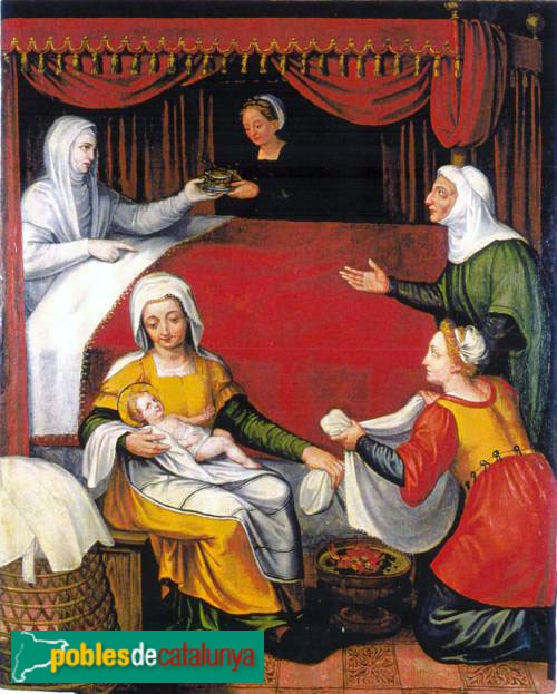 L'Hospitalet de Llobregat - Retaule de sant Roc - Naixement de sant Roc (EX) L'Hospitalet de Llobregat - Retaule de sant Roc - Naixement de sant Roc (EX)