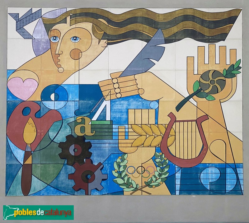 Sant Vicenç dels Horts - Mural <i>Un món creatiu i solidari</i>