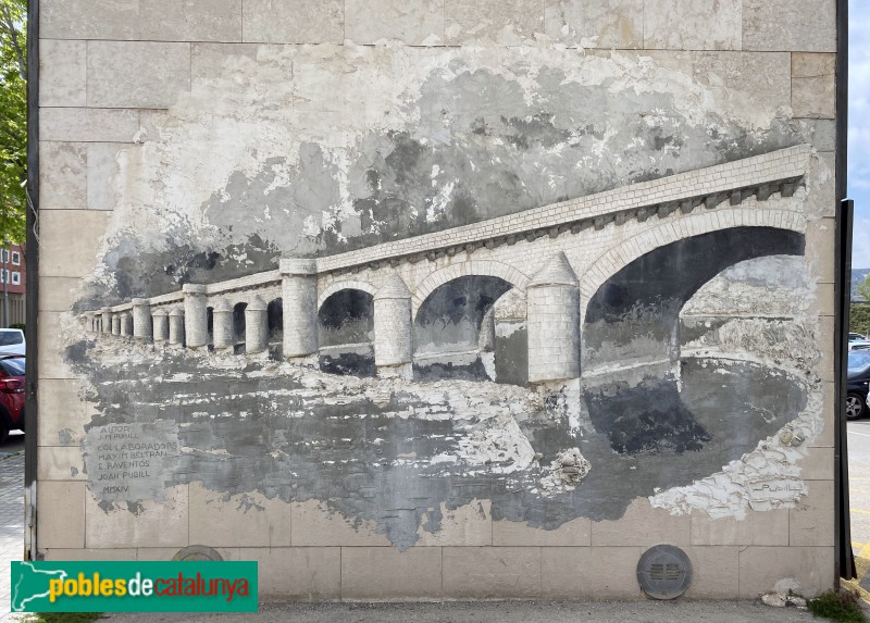 Molins de Rei - Murals de la plaça de la Llibertat (Foto: Albert Esteves, 2021) Molins de Rei - Murals de la plaça de la Llibertat