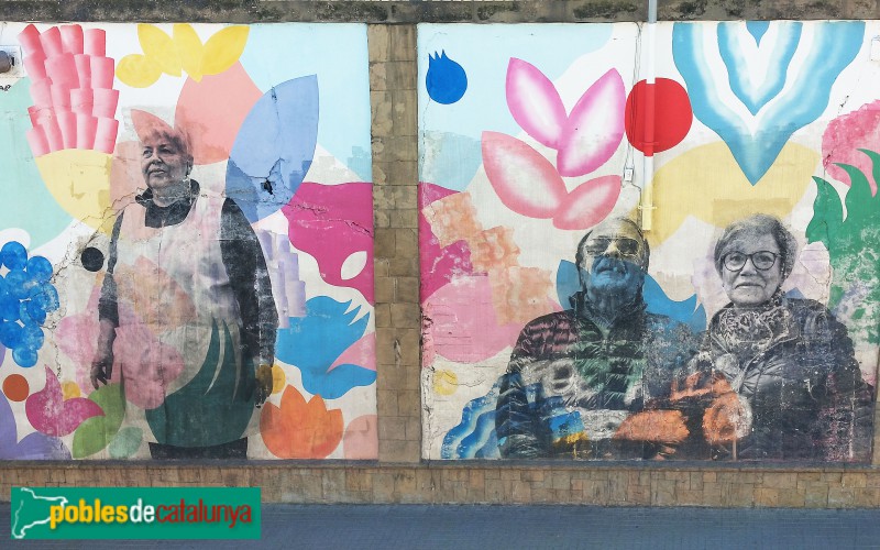 L'Hospitalet de Llobregat - Mural <i>La pell de l'Hospitalet</i> (Foto: Anna Corcoll, 2021) L'Hospitalet de Llobregat - Mural <i>La pell de l'Hospitalet</i>