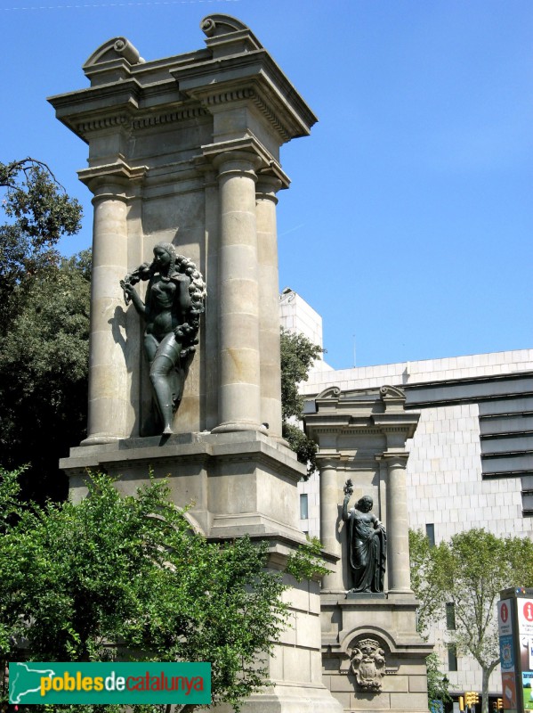 Barcelona - Pilars de la plaça Catalunya (Foto: Albert Esteves, 2007) Barcelona - Pilars de la plaça Catalunya