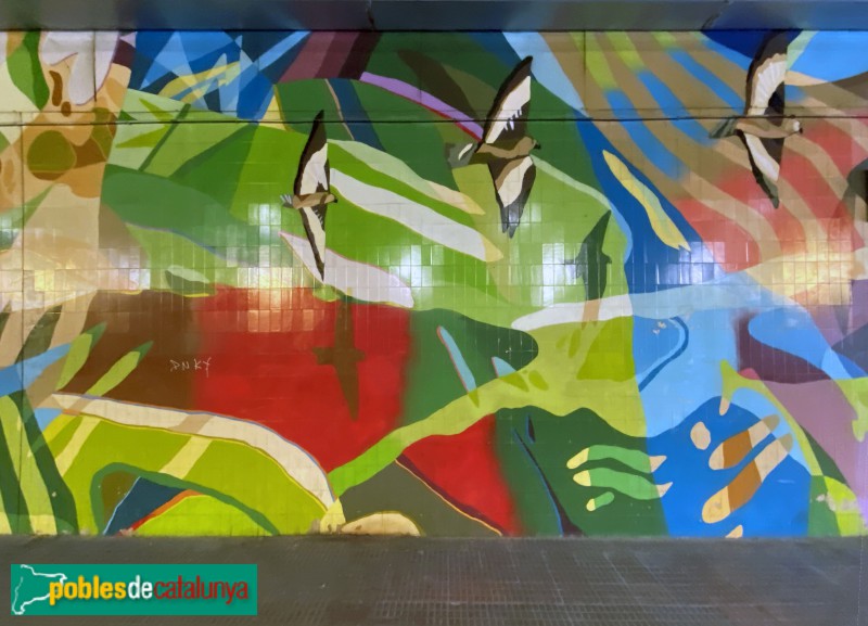 L'Hospitalet de Llobregat - Mural L'H (Foto: Albert Esteves, 2021) L'Hospitalet de Llobregat - Mural L'H