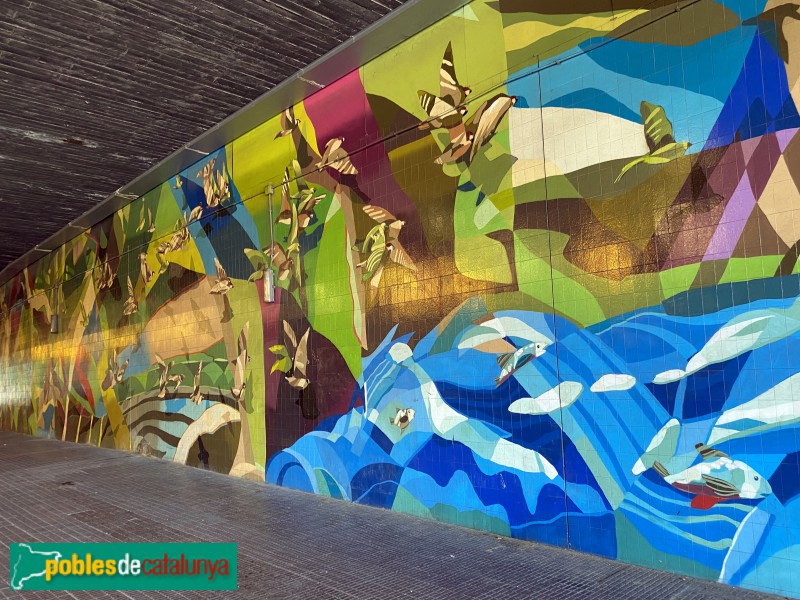 L'Hospitalet de Llobregat - Mural L'H (Foto: Albert Esteves, 2021) L'Hospitalet de Llobregat - Mural L'H