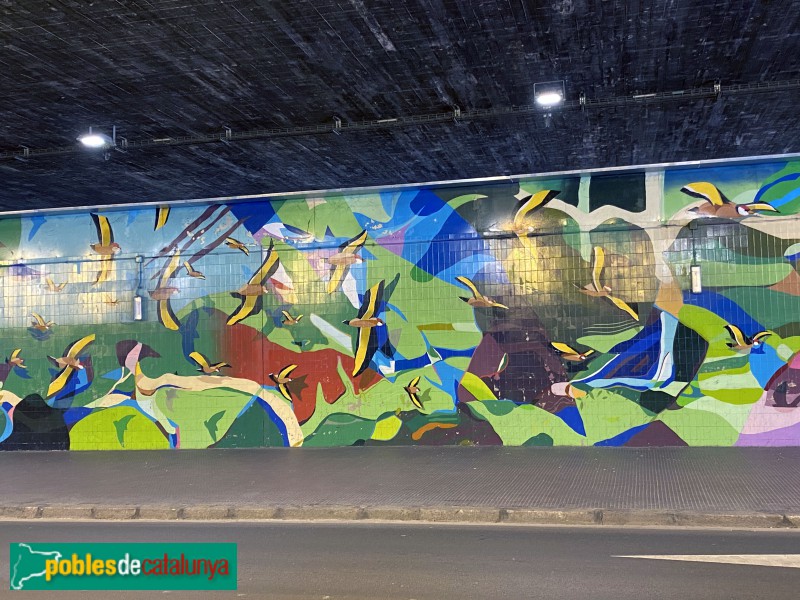 L'Hospitalet de Llobregat - Mural L'H (Foto: Albert Esteves, 2021) L'Hospitalet de Llobregat - Mural L'H