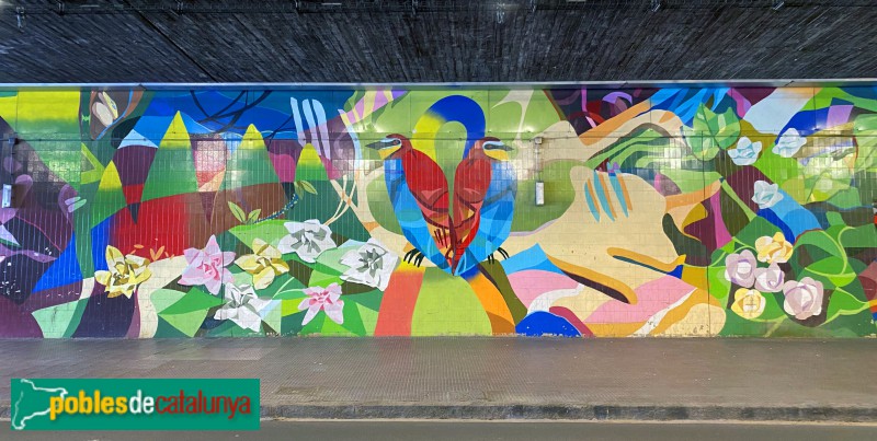 L'Hospitalet de Llobregat - Mural L'H (Foto: Albert Esteves, 2021) L'Hospitalet de Llobregat - Mural L'H