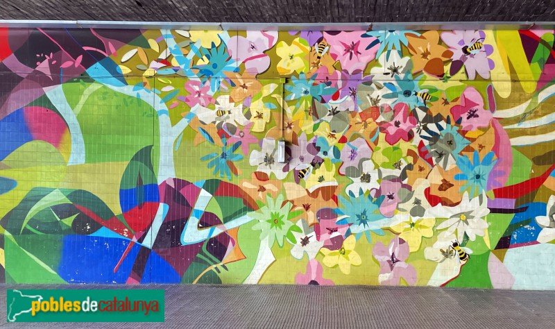 L'Hospitalet de Llobregat - Mural L'H (Foto: Albert Esteves, 2021) L'Hospitalet de Llobregat - Mural L'H