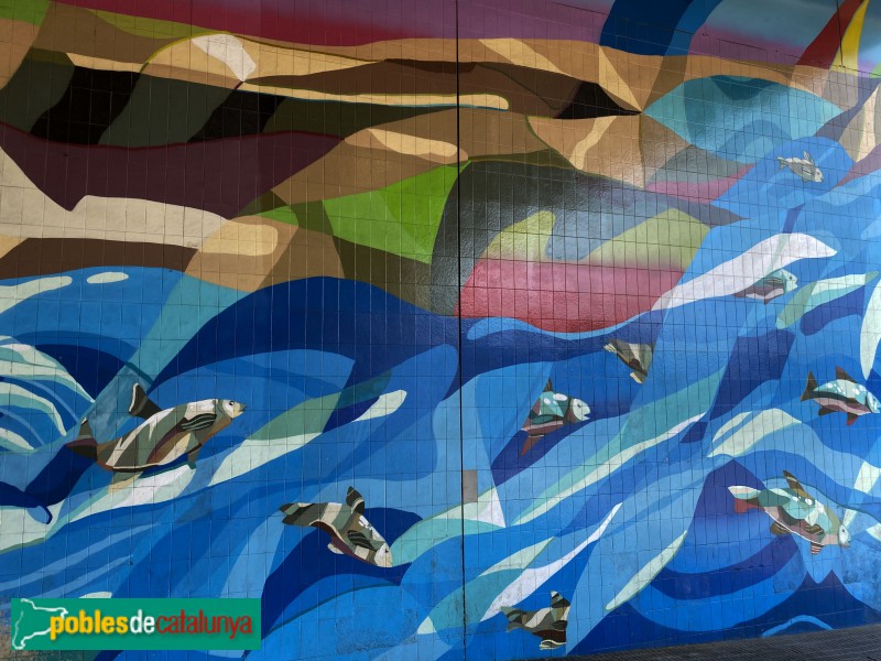 L'Hospitalet de Llobregat - Mural L'H (Foto: Albert Esteves, 2) L'Hospitalet de Llobregat - Mural L'H