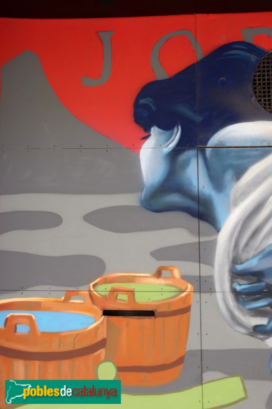 Barcelona - Mural Tintorers. Cartagena, 196