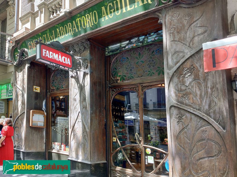 Barcelona - Farmàcia Nordbeck (Farmàcia Aguilar) (Foto: Anna Corcoll, 2021) Barcelona - Farmàcia Nordbeck (Farmàcia Aguilar)