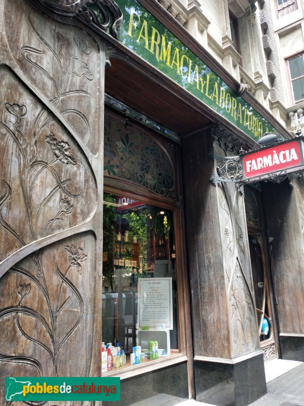 Barcelona - Farmàcia Nordbeck (Farmàcia Aguilar) (Foto: Anna Corcoll, 2021) Barcelona - Farmàcia Nordbeck (Farmàcia Aguilar)