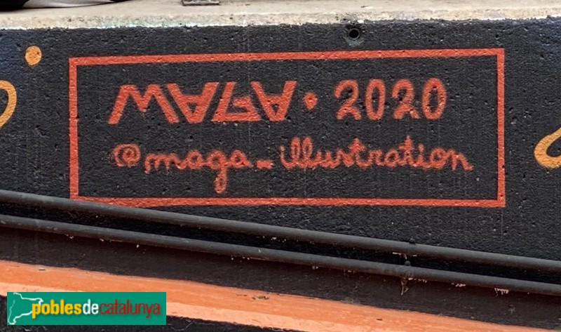 Barcelona - Mural de l'Illa (Foto: Albert Esteves, 2021) Barcelona - Mural de l'Illa