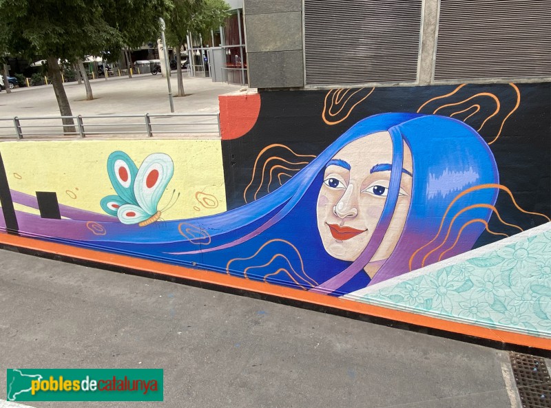 Barcelona - Mural de l'Illa (Foto: Albert Esteves, 2021) Barcelona - Mural de l'Illa