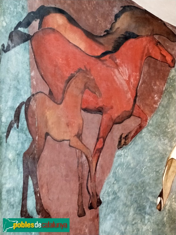 Barcelona - Plaça Catalunya, 5-6. Pintures murals (Foto: Anna Corcoll, 2021) Barcelona - Plaça Catalunya, 5-6. Pintures murals