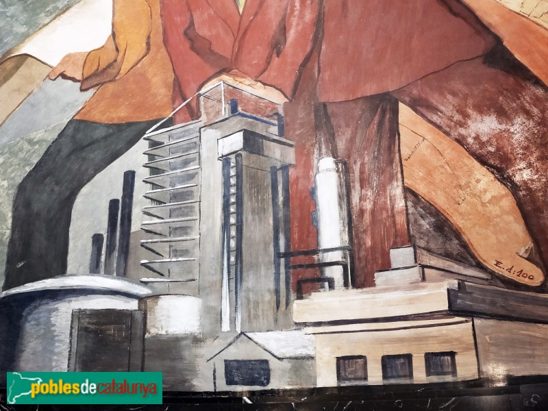 Barcelona - Plaça Catalunya, 5-6. Pintures murals (Foto: Anna Corcoll, 2021) Barcelona - Plaça Catalunya, 5-6. Pintures murals