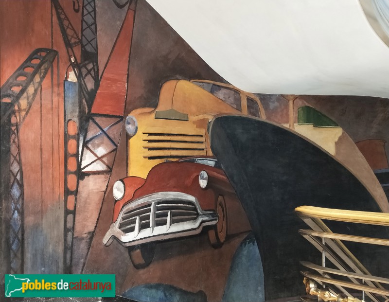 Barcelona - Plaça Catalunya, 5-6. Pintures murals (Foto: Anna Corcoll, 2021) Barcelona - Plaça Catalunya, 5-6. Pintures murals