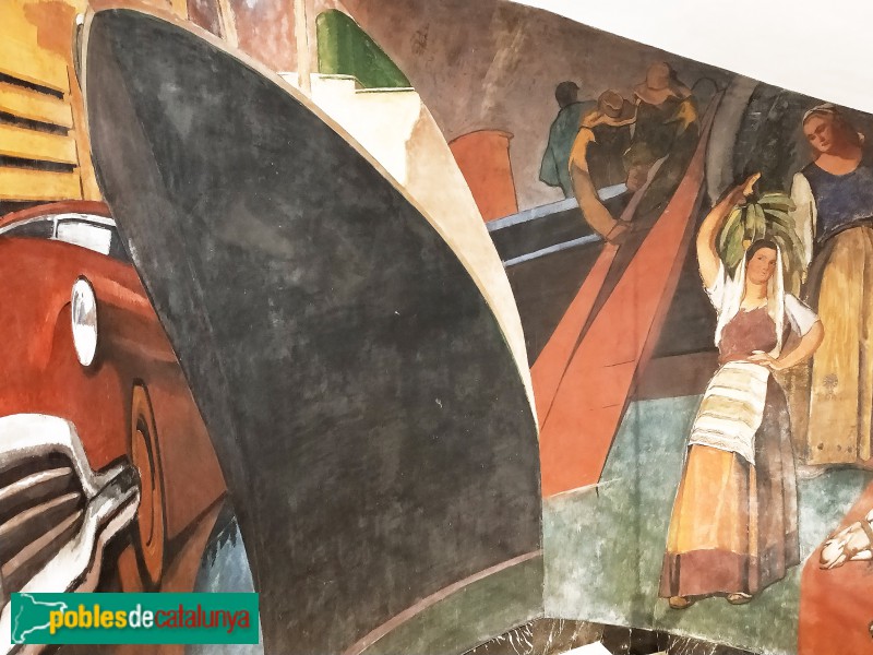 Barcelona - Plaça Catalunya, 5-6. Pintures murals (Foto: Anna Corcoll, 2021) Barcelona - Plaça Catalunya, 5-6. Pintures murals