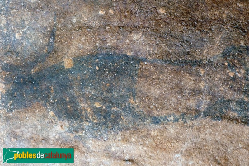 El Cogul - Pintures rupestres de la Cova dels Moros (Foto: Valentí Pons, 2021) El Cogul - Pintures rupestres de la Cova dels Moros