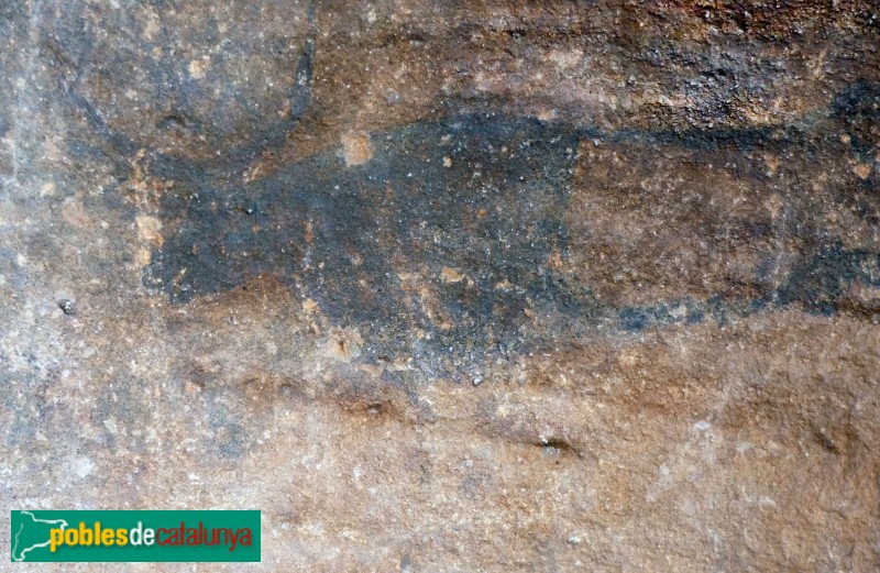 El Cogul - Pintures rupestres de la Cova dels Moros (Foto: Valentí Pons, 2021) El Cogul - Pintures rupestres de la Cova dels Moros