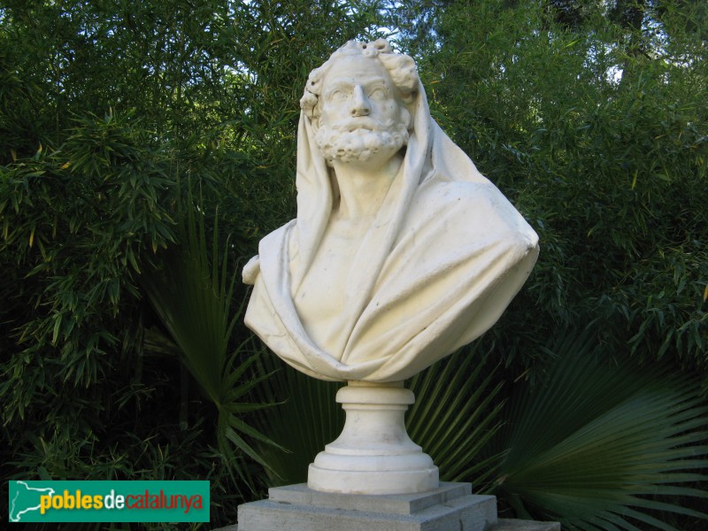 Barcelona - Jardins del Palau de Pedralbes, bust de marbre (Foto: Albert Esteves, 2010) Barcelona - Jardins del Palau de Pedralbes, bust de marbre