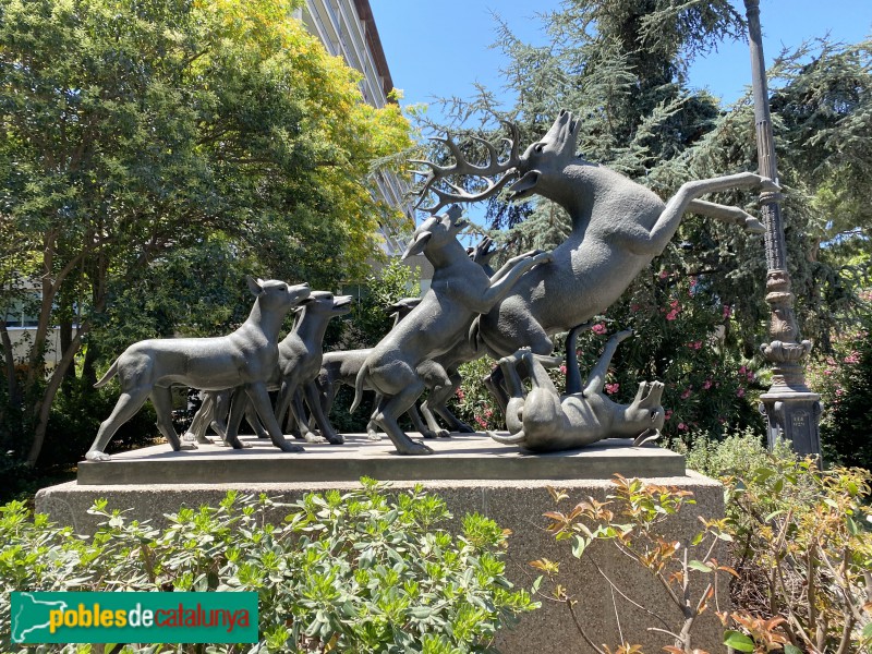 Barcelona - Escultures d'animals als Jardins Vicens Vives