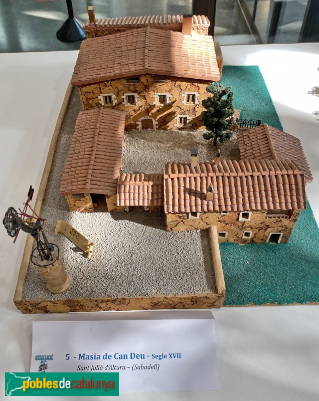 Sabadell - Maqueta de Can Deu, feta per Carlos López (Foto: Albert Esteves, 2021) Sabadell - Maqueta de Can Deu, feta per Carlos López