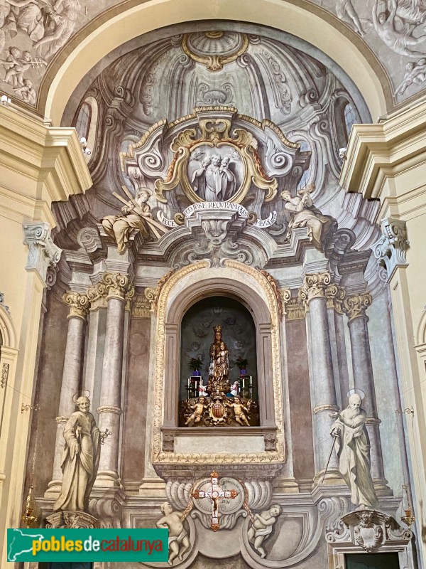 Barcelona - Església de Sant Pere Nolasc. Pintures murals