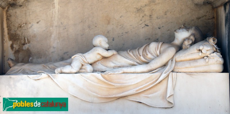 Barcelona - Cementiri de les Corts, detall (Foto: Albert Esteves, 2021) Barcelona - Cementiri de les Corts, detall