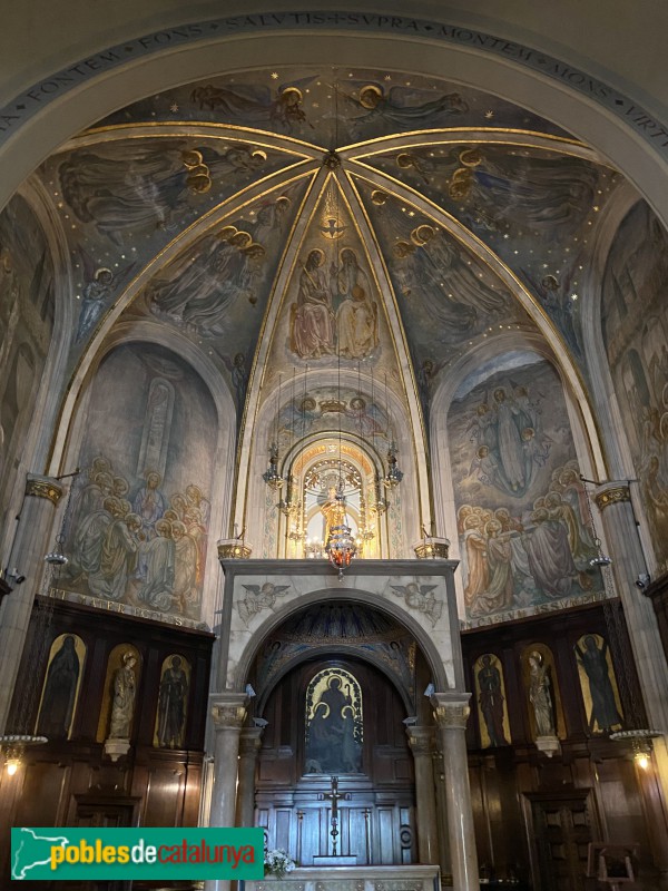 Sabadell - Santuari de la Mare de Déu de la Salut. Pintures murals (Foto: Albert Esteves, 2021) Sabadell - Santuari de la Mare de Déu de la Salut. Pintures murals