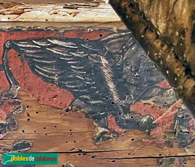 La Floresta - Castell. Pintures a les bigues (Foto: Albert Esteves, 2021) La Floresta - Castell. Pintures a les bigues