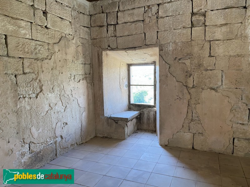 La Floresta - Torre del castell. Estança utilitzada com a presó (Foto: Albert Esteves, 2021) La Floresta - Torre del castell. Estança utilitzada com a presó