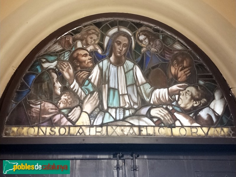 Sabadell - Santuari de la Mare de Déu de la Salut. Vitralls (Foto: Anna Corcoll, 2021) Sabadell - Santuari de la Mare de Déu de la Salut. Vitralls