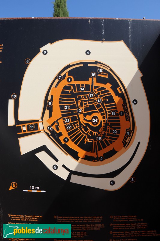 Arbeca - Fortalesa ibèrica dels Vilars. Cartell in situ (Foto: Albert Esteves, 2021) Arbeca - Fortalesa ibèrica dels Vilars. Cartell in situ