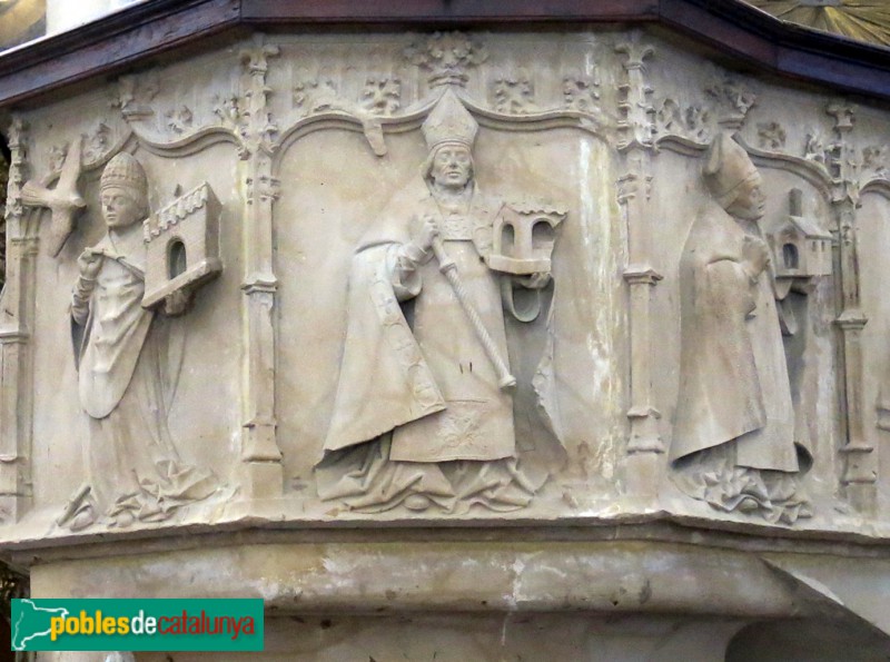 Tortosa - Catedral. Trona. Sant Agustí