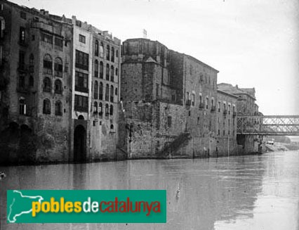 Tortosa - Palau episcopal (Foto: <i>Lluís Estasén -Arxiu Fotogràfic Centre Excursionista de Catalunya-</i>, anys vint) Tortosa - Palau episcopal